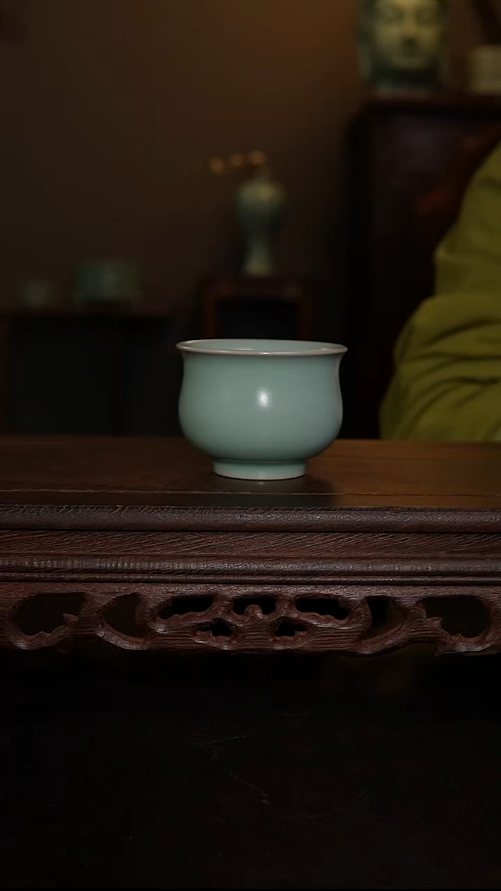 摆件仿古手工玉兰杯