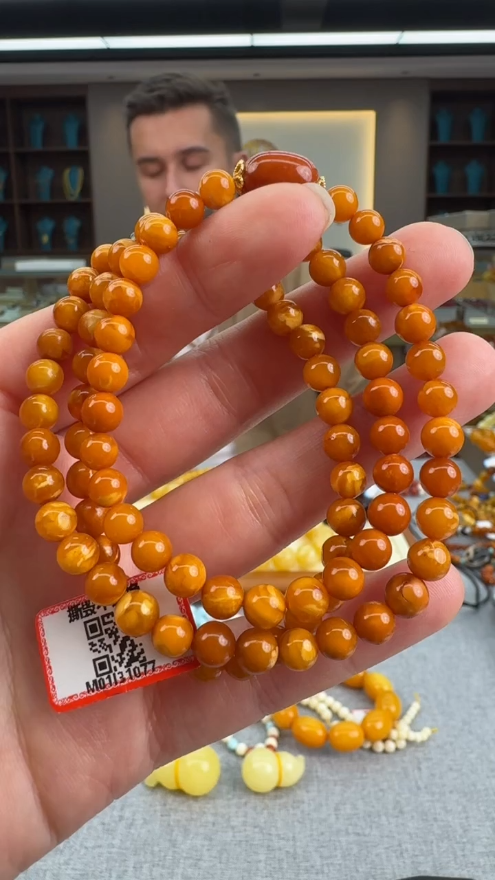 【闪购商品】琥珀手串未镶嵌792秒拍号