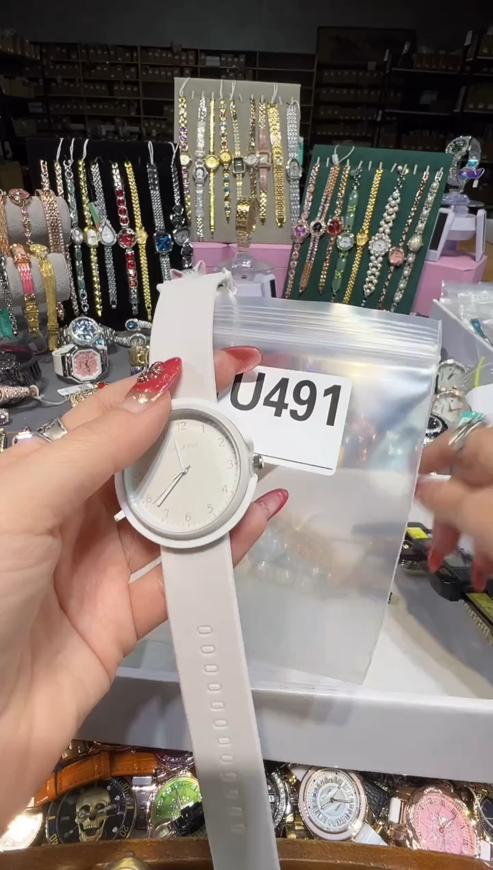 石英机芯不锈钢不锈钢直播定闪专用