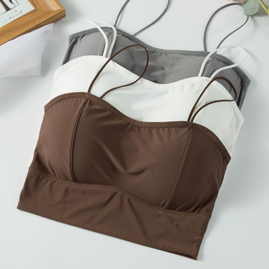 冰丝无痕美背吊带背心女士打底季款