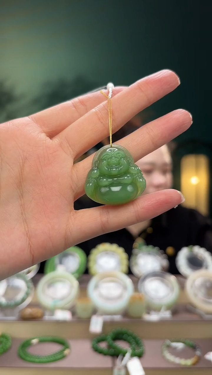 【闪购商品】和田玉吊坠(不含链)未镶嵌佛公吊坠