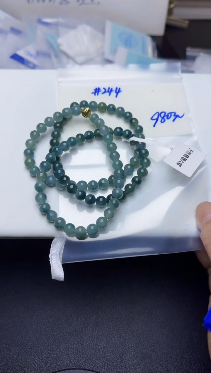 未镶嵌手串翡翠244翡翠