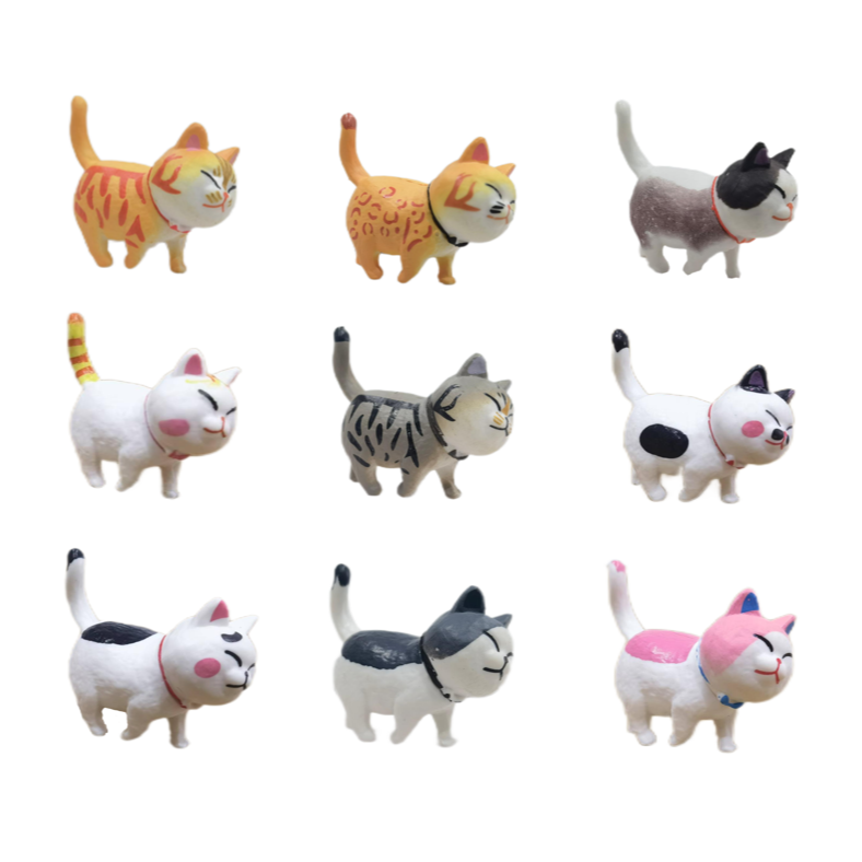 【拍一拆二十七+3转】许愿对对碰猫摆件元气猫咪盲袋桌面摆件饰品