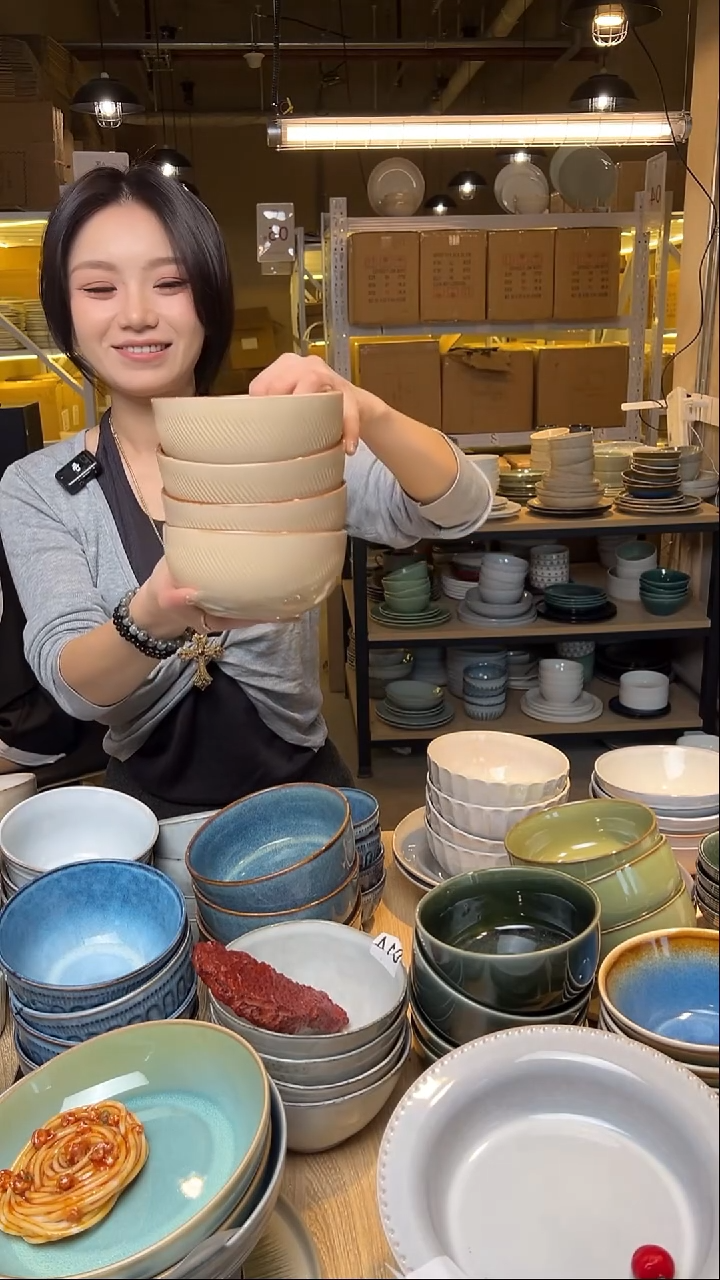 瓷121外贸尾货窑变釉下彩默外微瑕