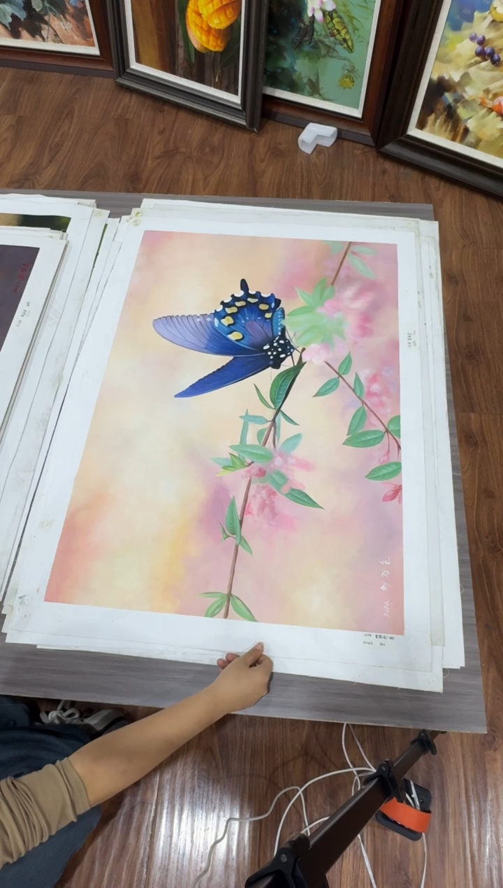 油画【115号】约90*60cm丨朝鲜原创纯手绘孤品油画丨顺丰包邮 