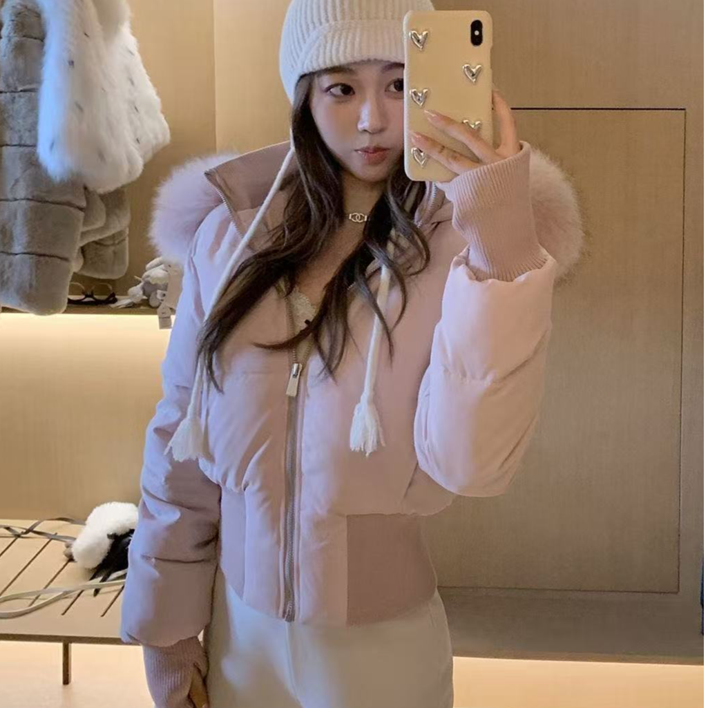 小海鸥爆款千金风少女风短款显瘦网红秋冬收腰棉衣棉服时尚百搭女