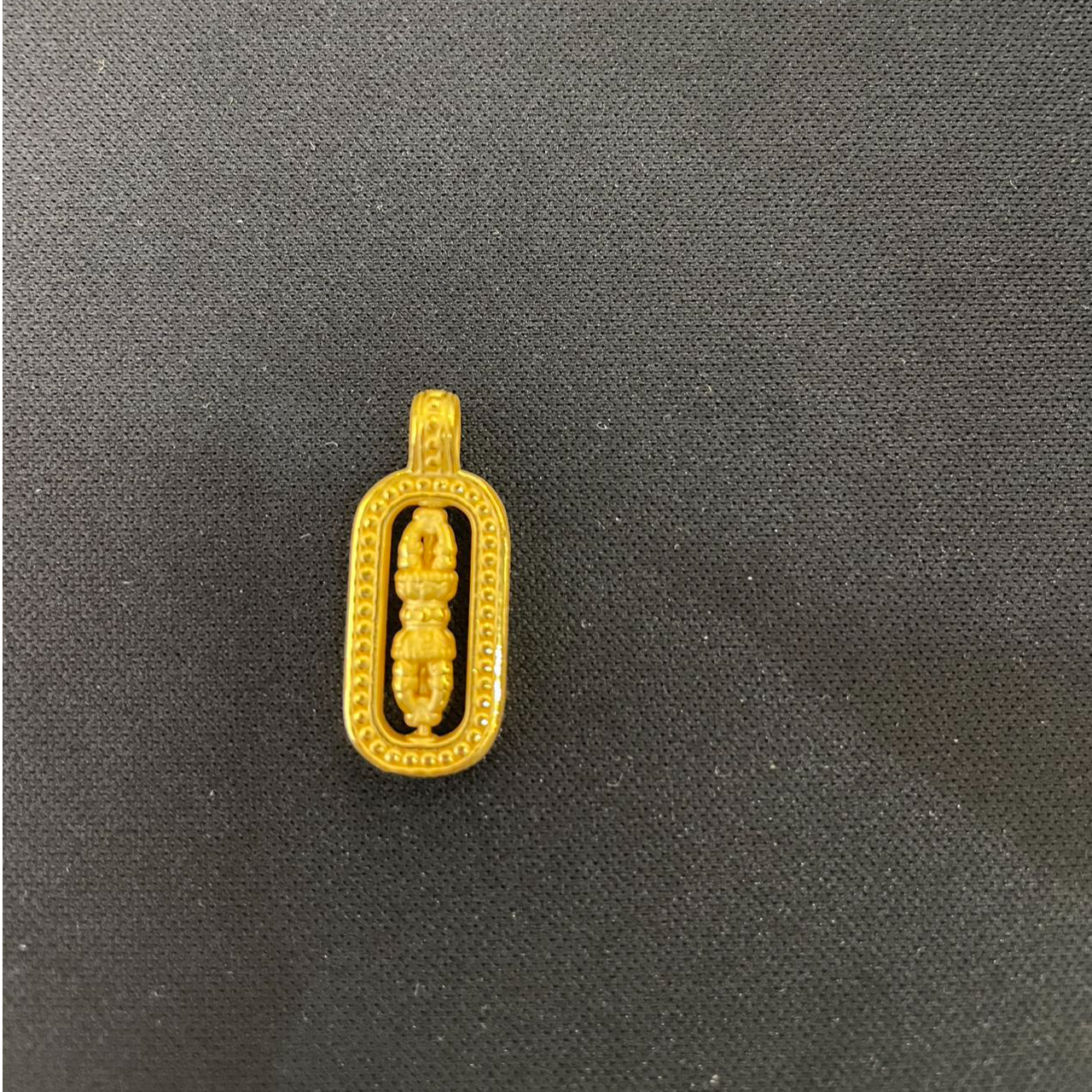 老庙足金金刚杵挂坠