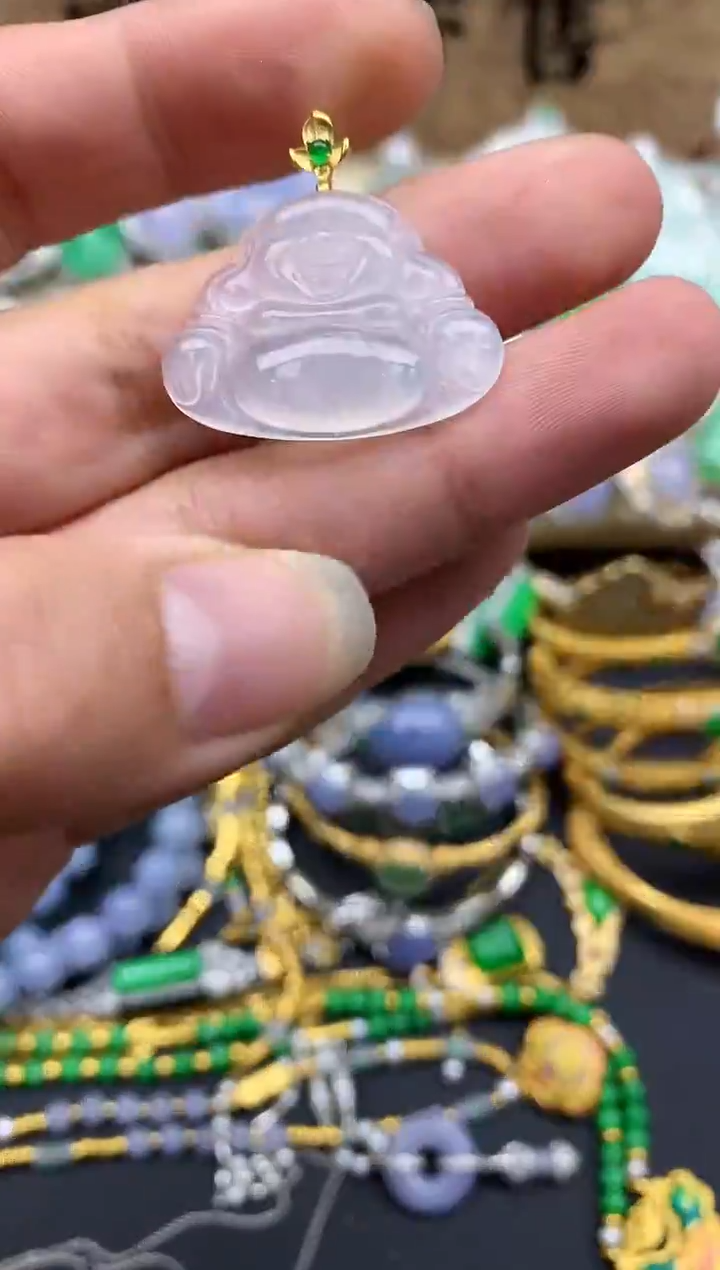 【闪购商品】翡翠颈饰18K金镶嵌377-中国好珍宝