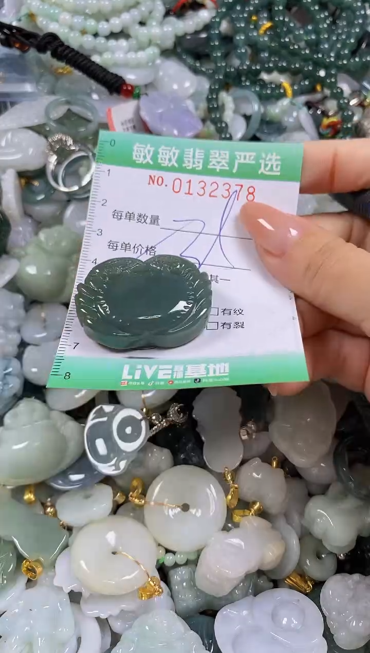 【闪购商品】翡翠颈饰未镶嵌闪购0132378多样性发其一