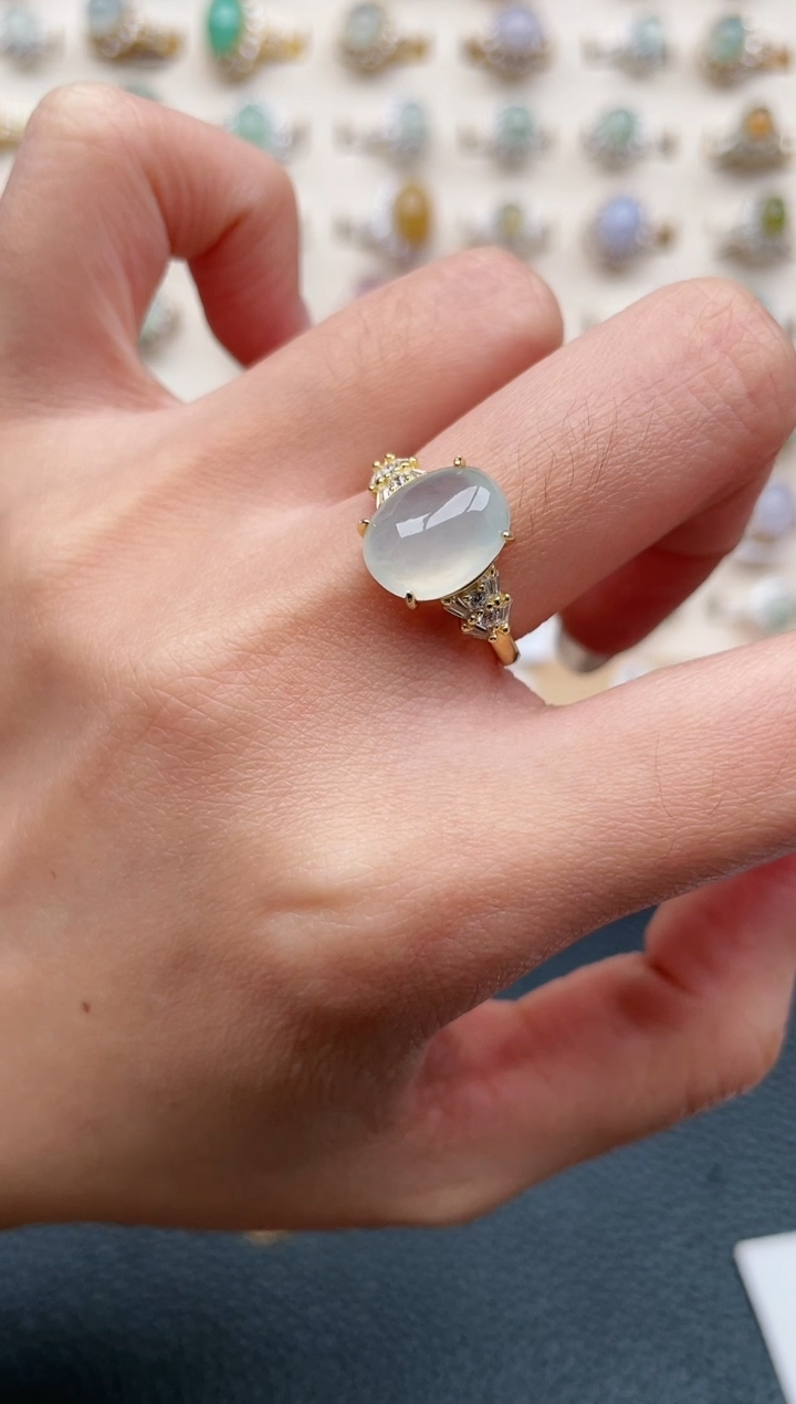 【闪购商品】翡翠戒指银S925镶嵌1111