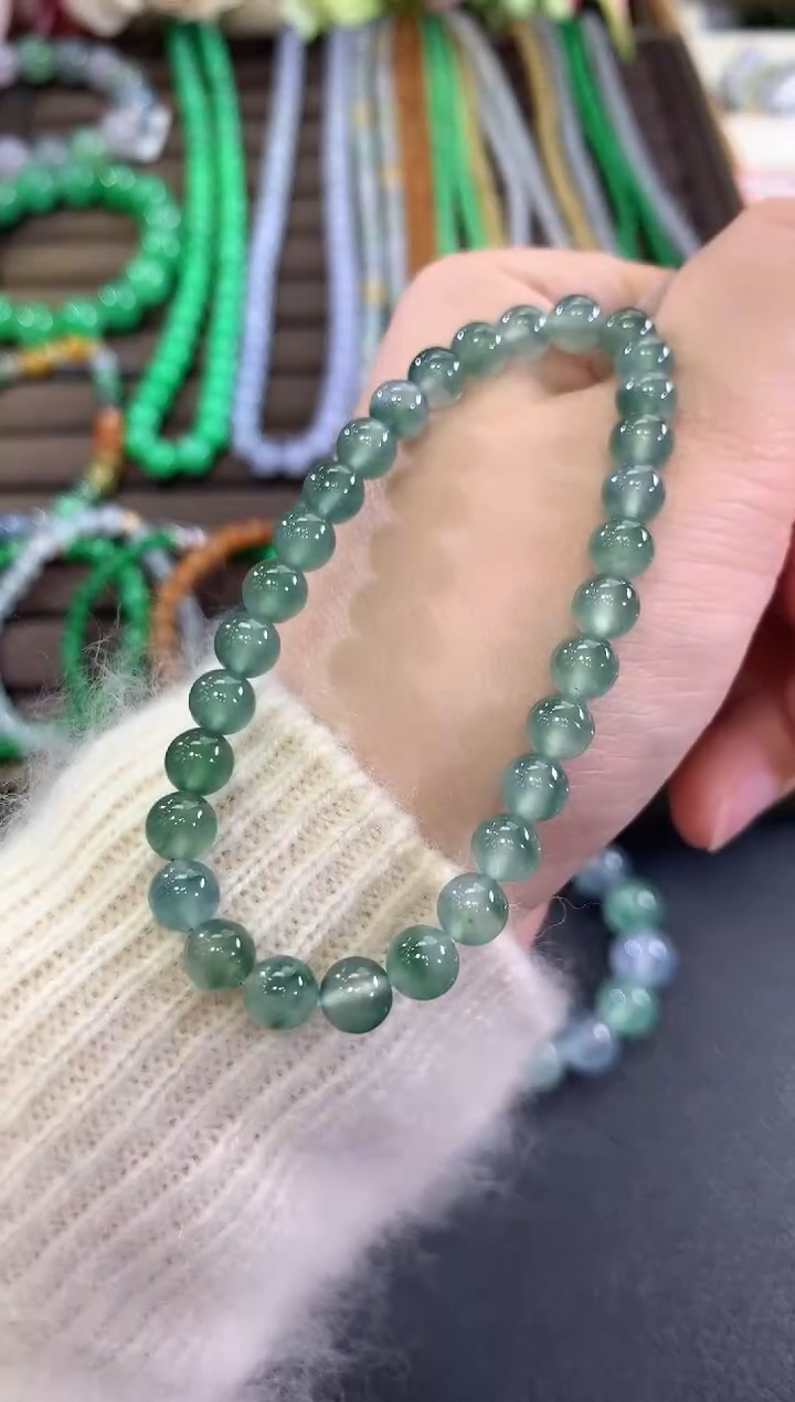 未镶嵌手串翡翠d42   
