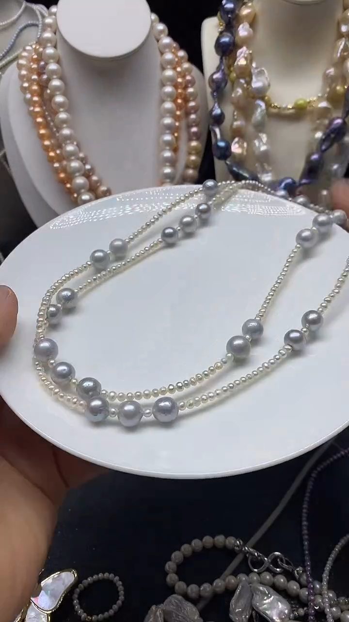 颈饰未镶嵌淡水珍珠多人
