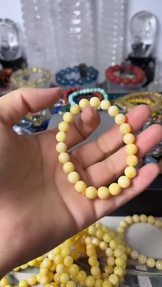 【闪购商品】琥珀手链未镶嵌矿坑47