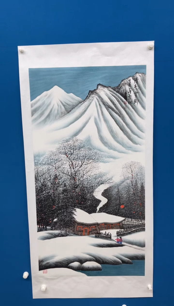 【闪购商品】国画张-四尺雪景/无框/L