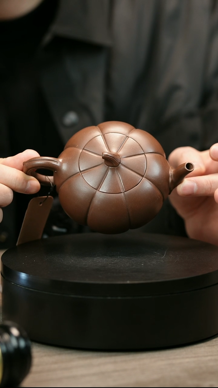 茶壶紫砂左***木H1597赵信军光素南瓜