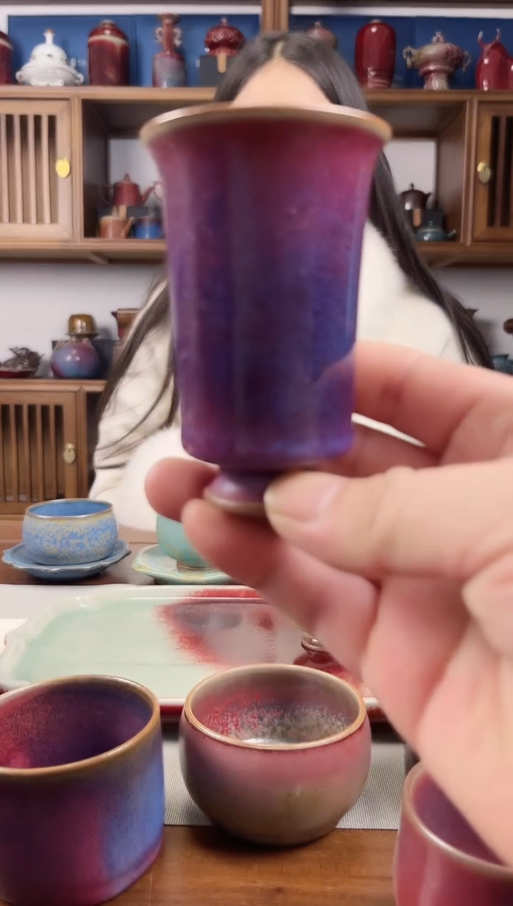 【闪购商品】瓷片钧尚源金玉满堂闻香杯