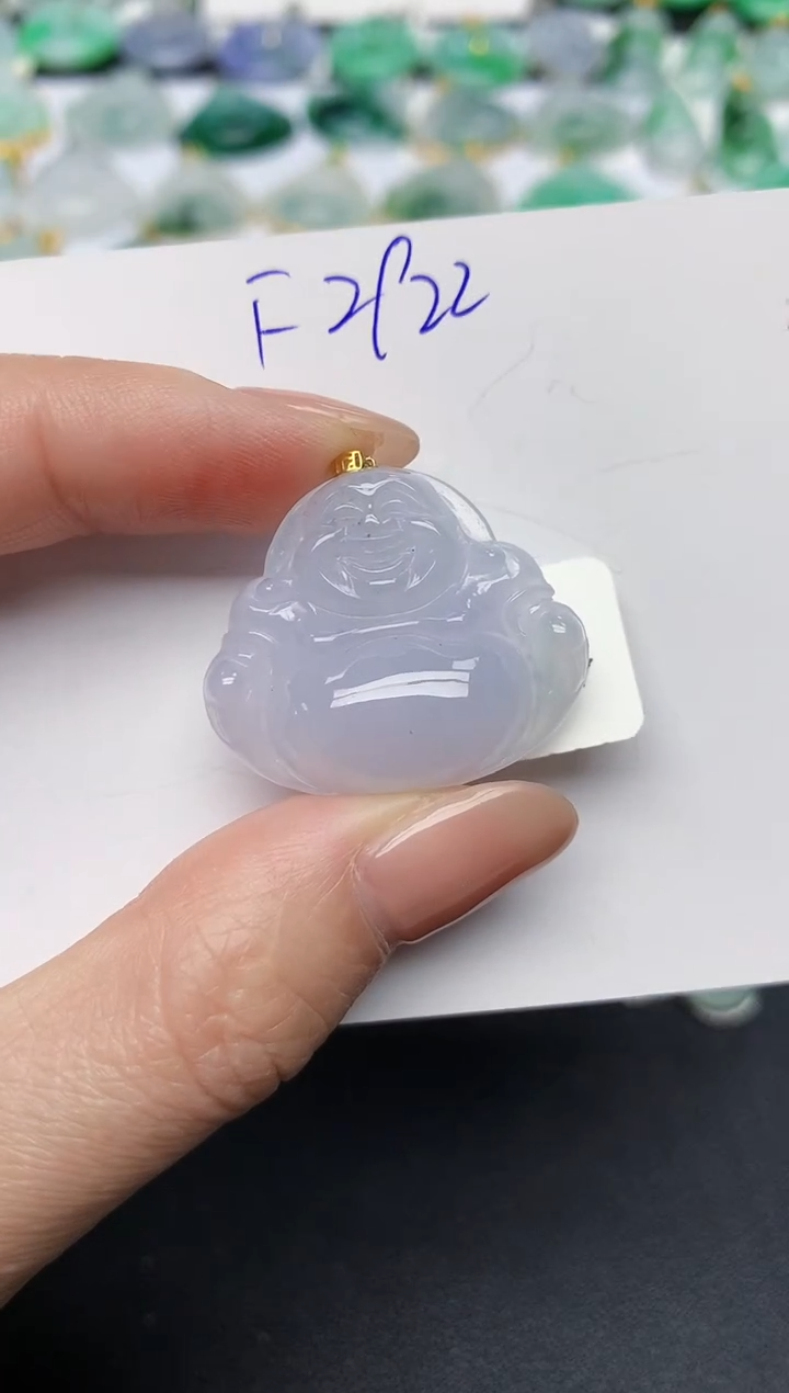 颈饰18K金镶嵌翡翠 天然缅甸A货翡翠百元以上9元证书费自理