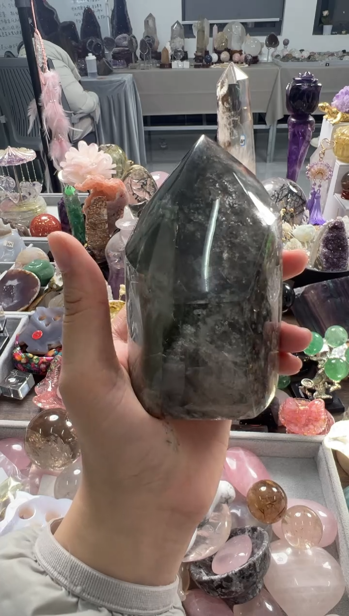 未镶嵌珠宝半成品水晶M965 约11.3cm