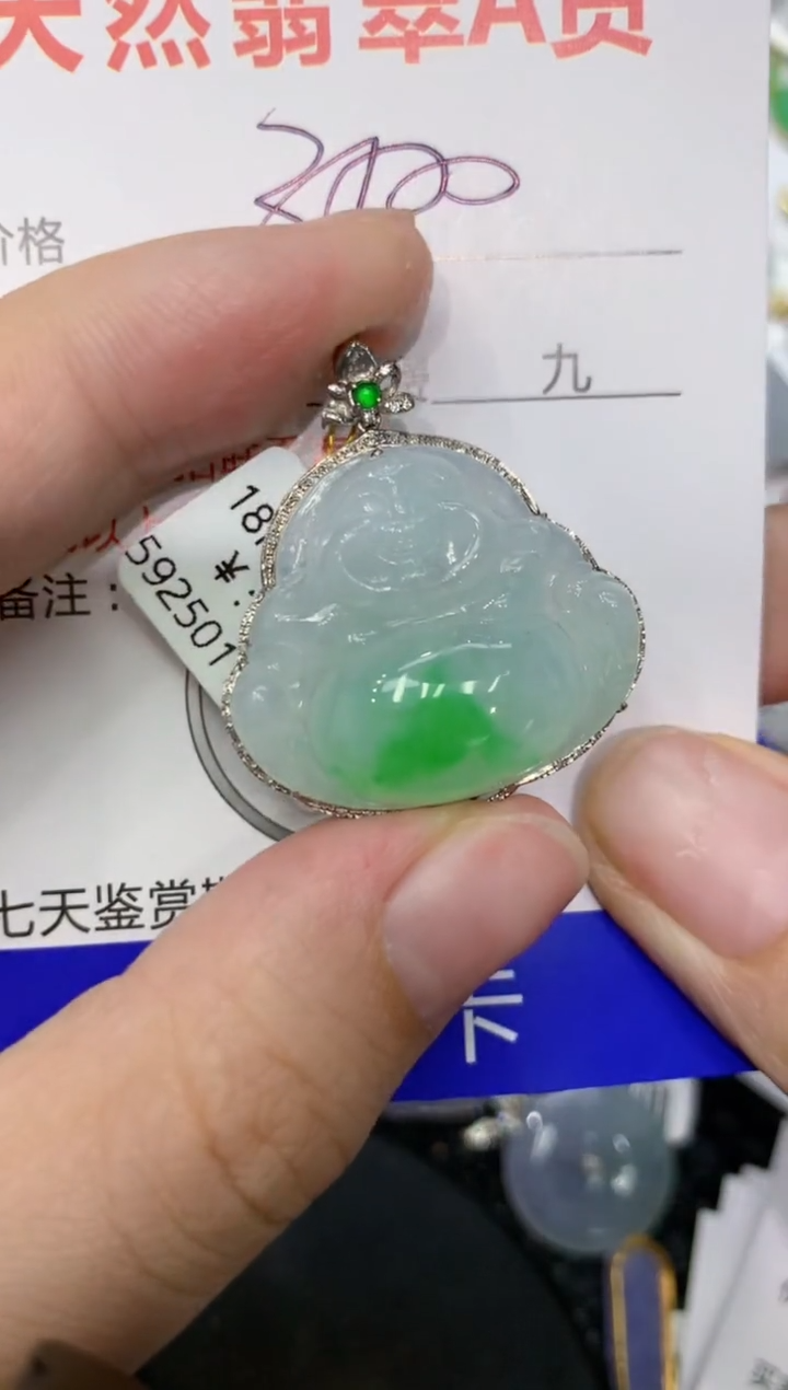 【闪购商品】翡翠颈饰18K金镶嵌111111111111