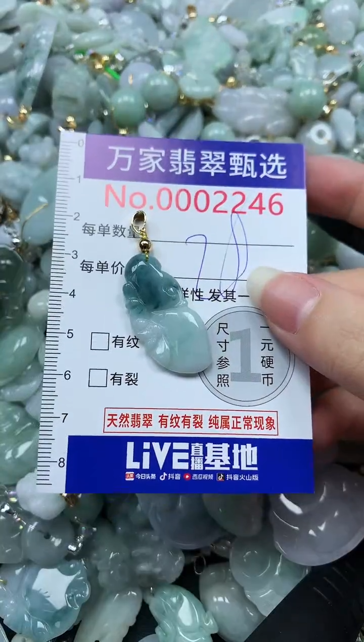 吊坠(不含链)未镶嵌翡翠2246