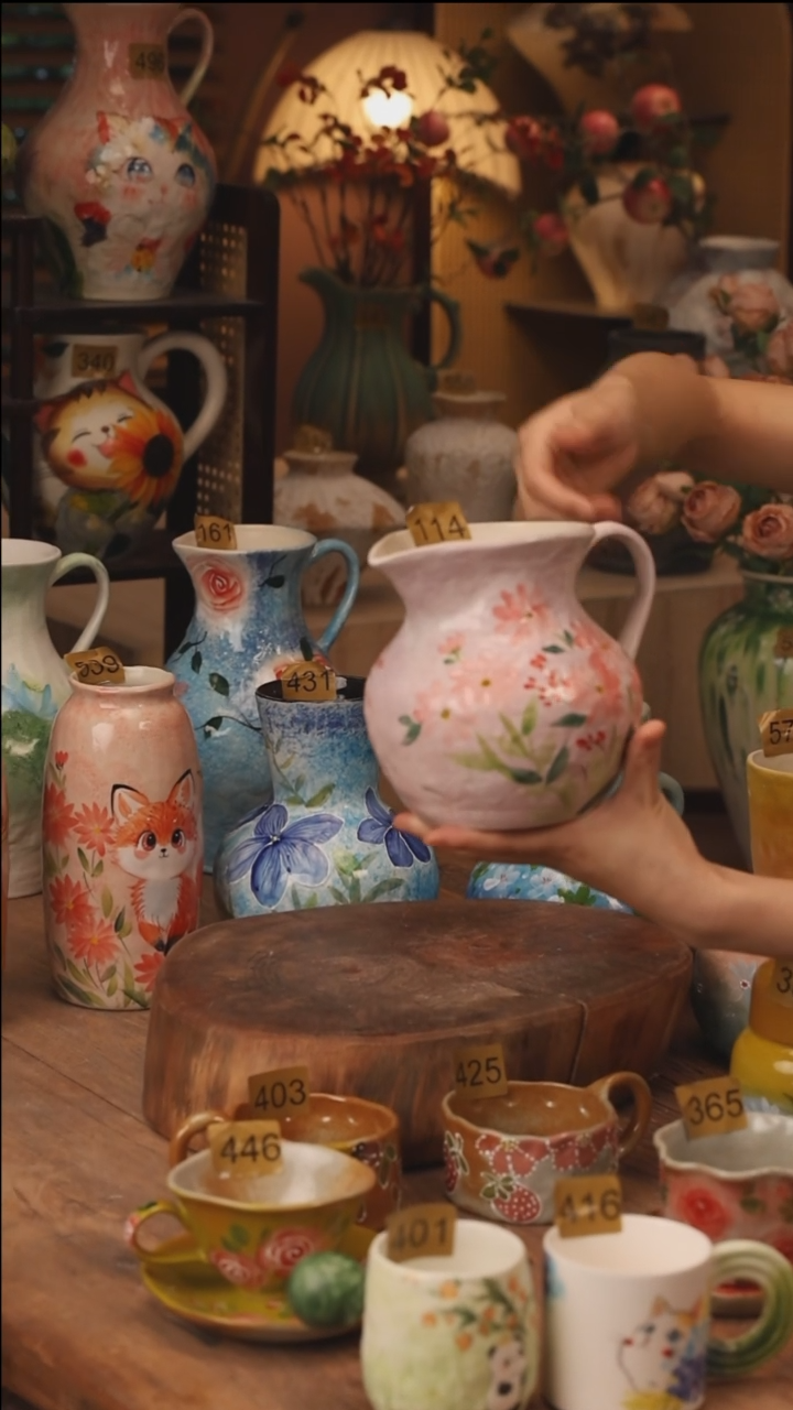 陶瓷景德镇设计师手作花器摆件侘寂风114