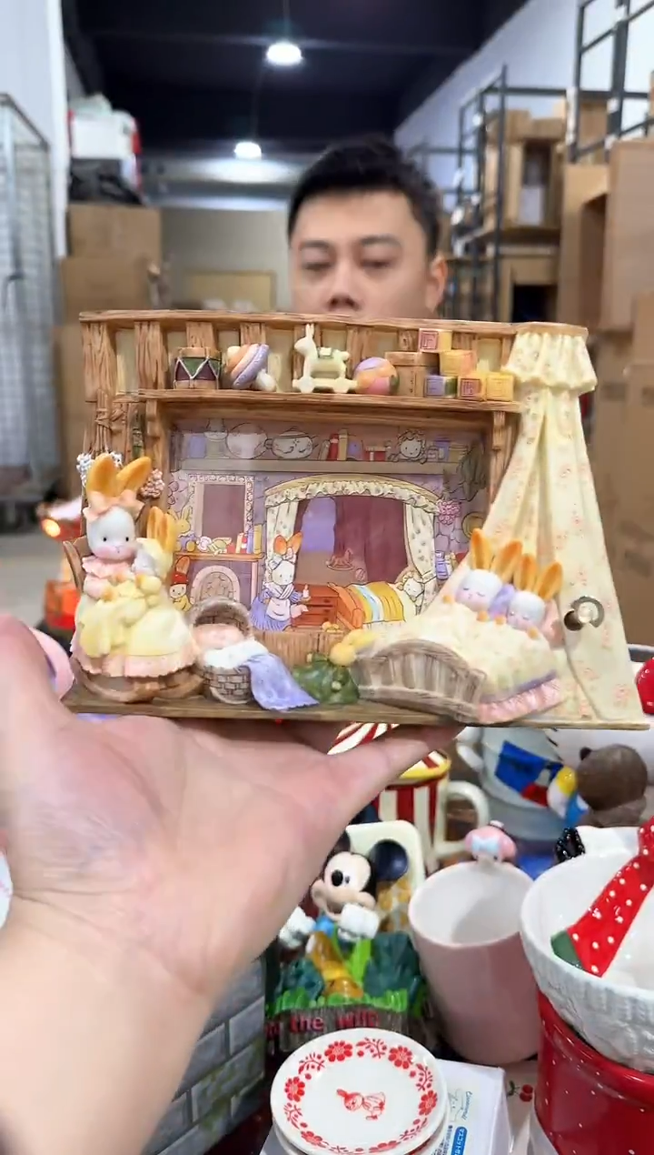 瓷片小号原盒时尚兔音乐相框