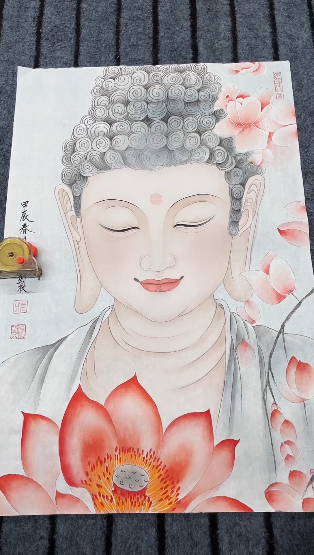 国画精品开三作品