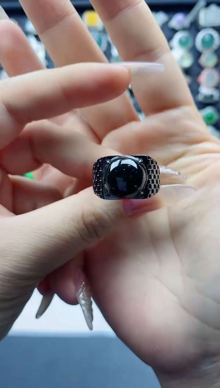 【闪购商品】翡翠戒指未镶嵌天然翡翠男戒