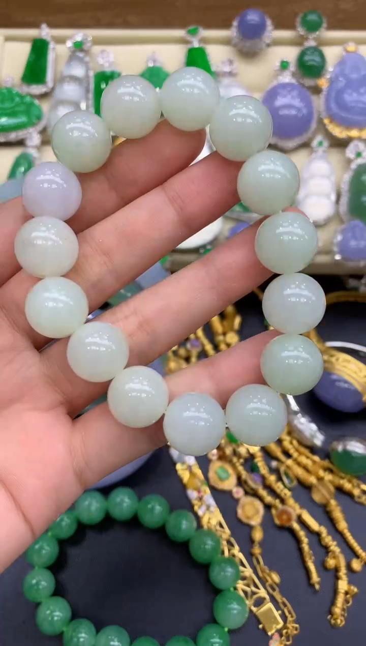 未镶嵌手串翡翠19-中国好珍宝