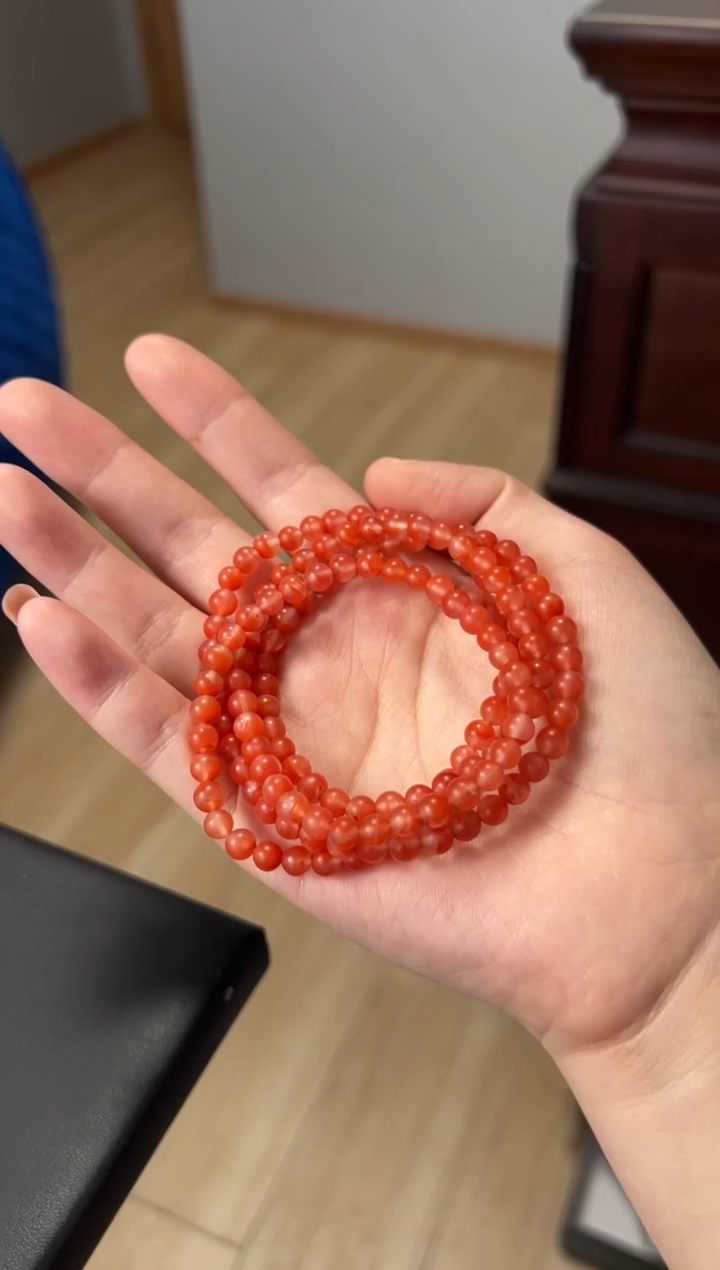 【闪购商品】南红玛瑙手串未镶嵌5mm聚宝盆多圈