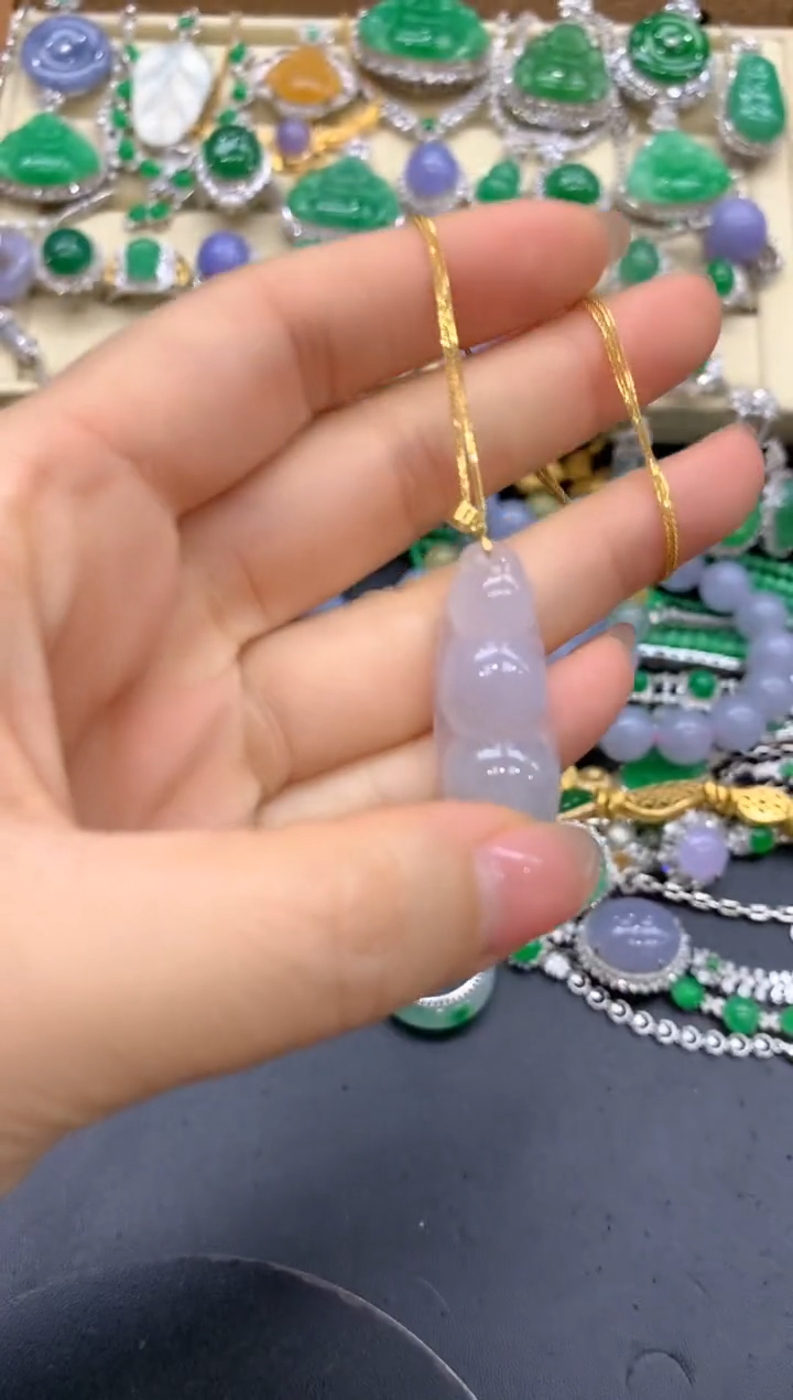 【闪购商品】翡翠颈饰18K金镶嵌46-中国好珍宝