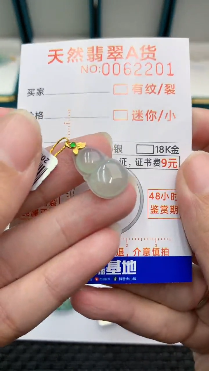 【闪购商品】翡翠颈饰18K金镶嵌            8