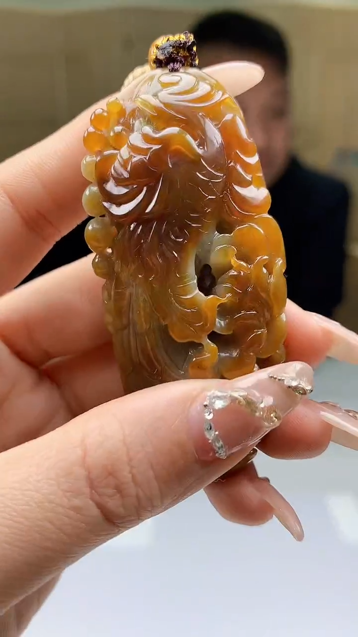 【闪购商品】定制翡翠未镶嵌4969ty-毛货挂件187