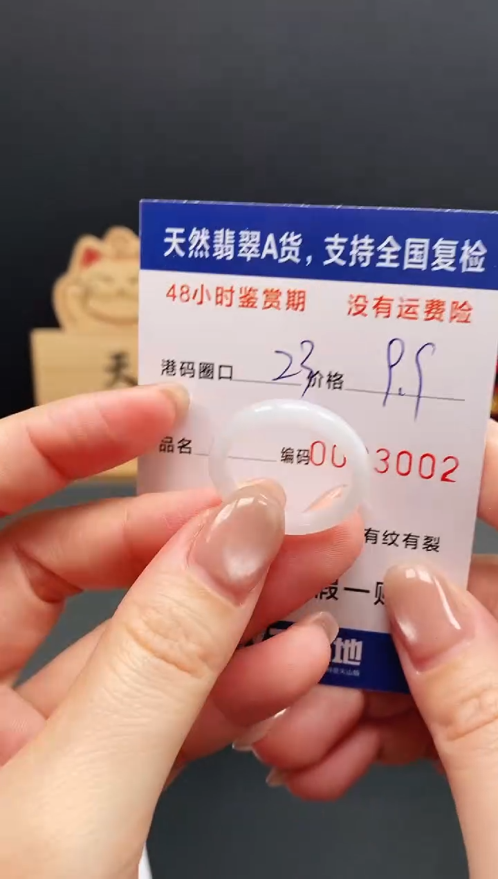 未镶嵌戒指翡翠3002