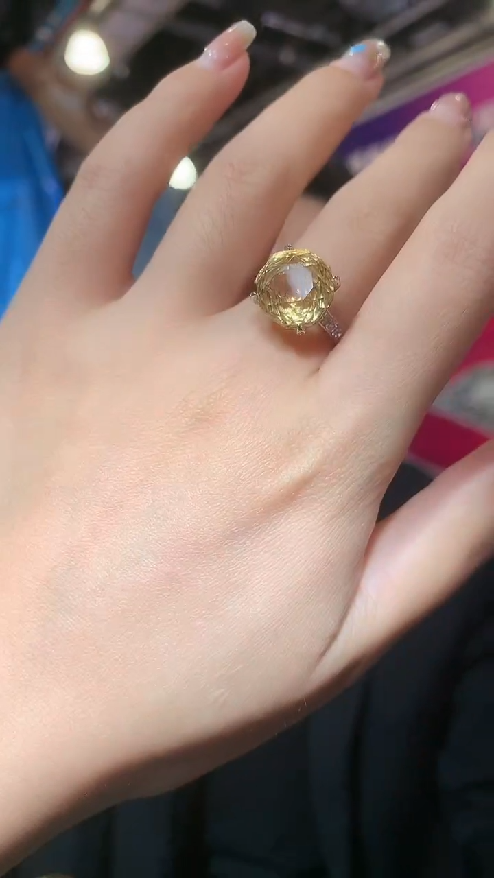 银S925镶嵌戒指水晶【宝石世家严选】