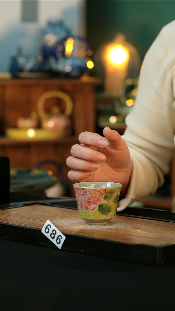 【闪购商品】杯手绘心瓷陶瓷浮力