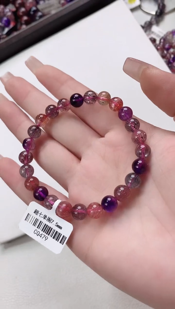 【闪购商品】水晶超七单圈7.5*未镶嵌多人多样性发其一