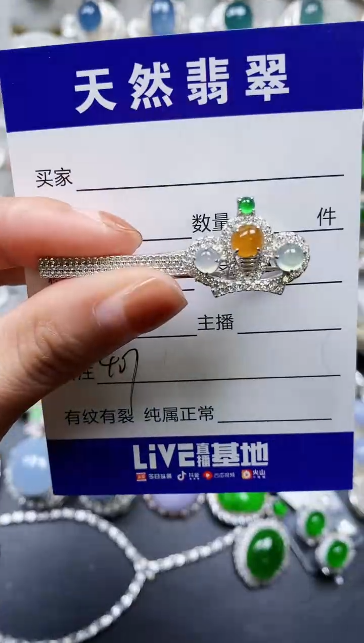 【闪购商品】翡翠颈饰银S925镶嵌0407