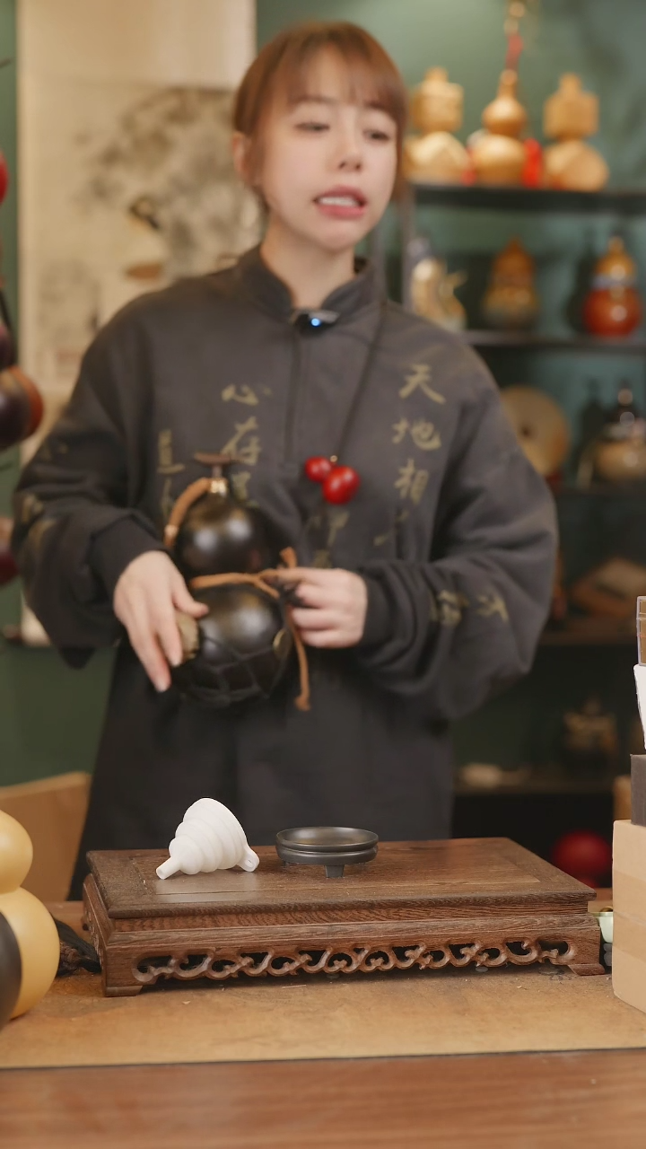 【闪购商品】279号精品天然大漆工艺防渗内胆酒葫芦~