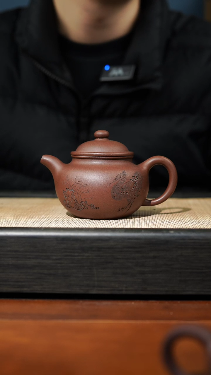 【闪购商品】紫砂茶壶老紫泥莲子，180cc