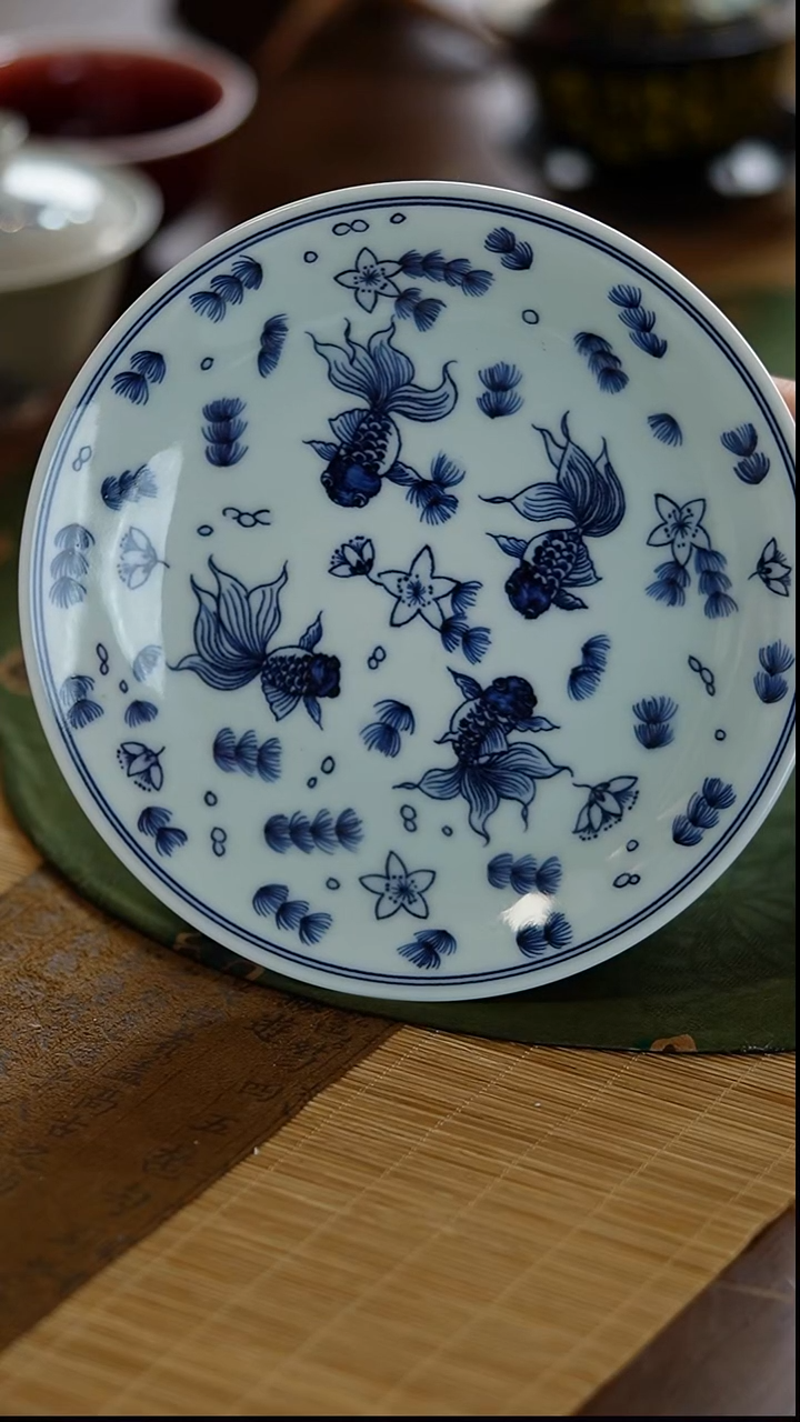 瓷景德镇陶瓷茶器全鱼壶承