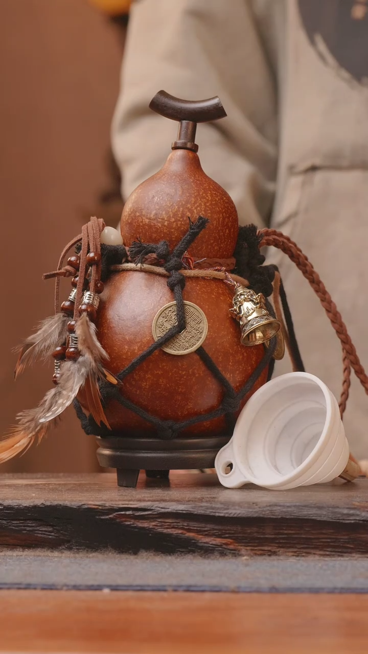 【闪购商品】398号精品大漆葫芦防腐防渗装水茶酒