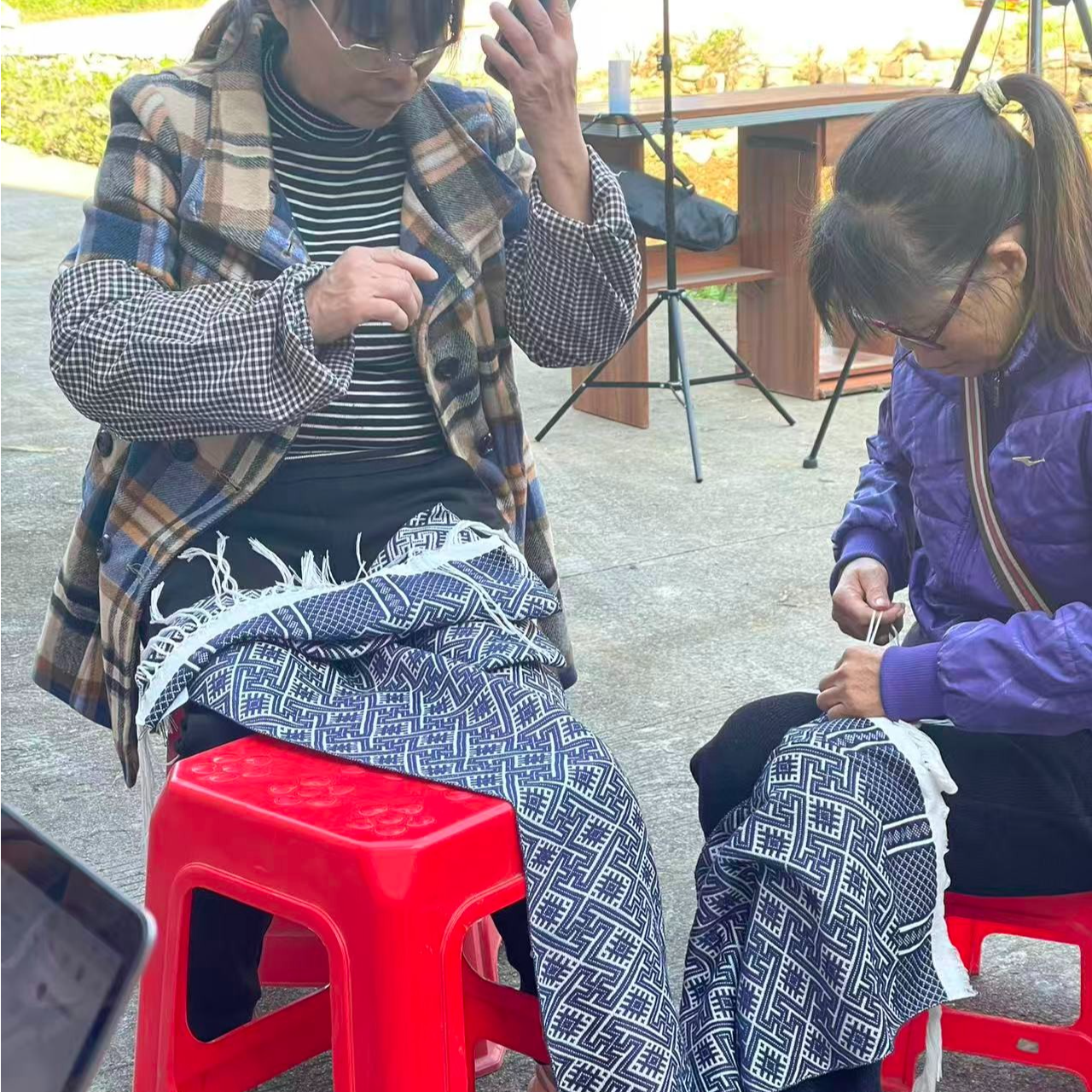 【助农项目】广西壮锦冬季围巾时尚百搭民族特色非遗手工包包编制