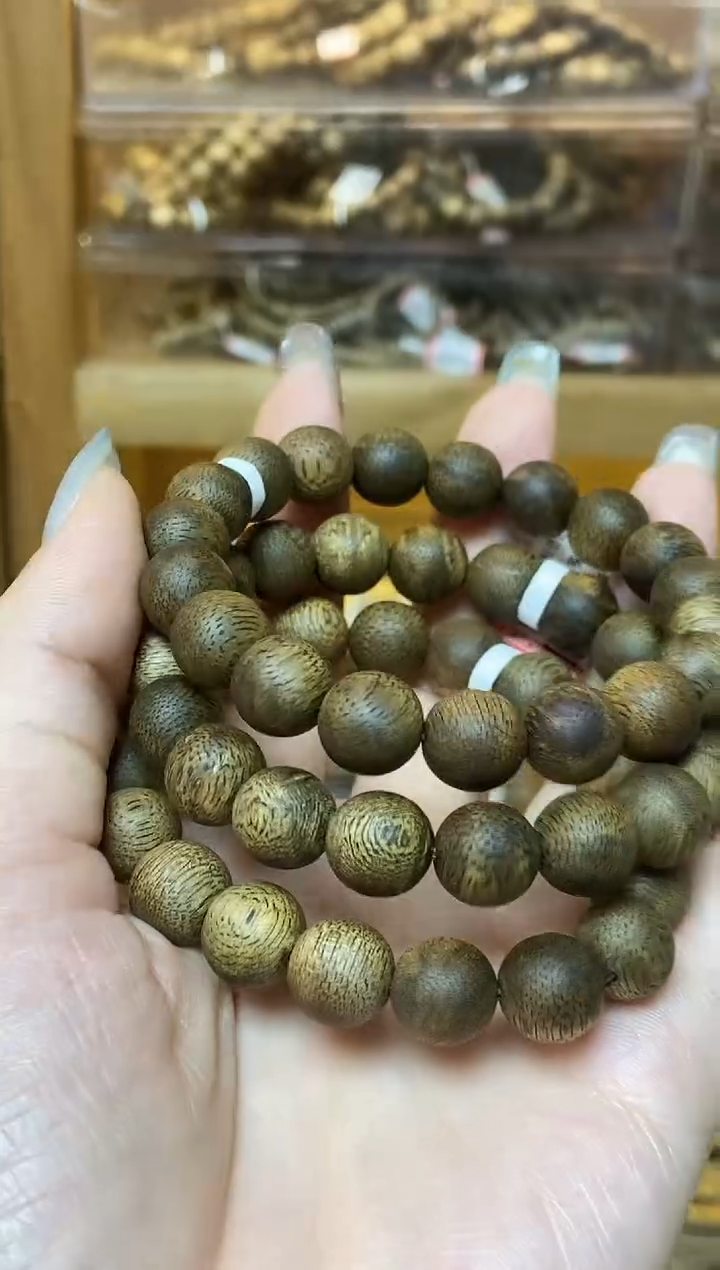 【闪购商品】手串沉香文莱圆珠单圈1.1多样性发其一