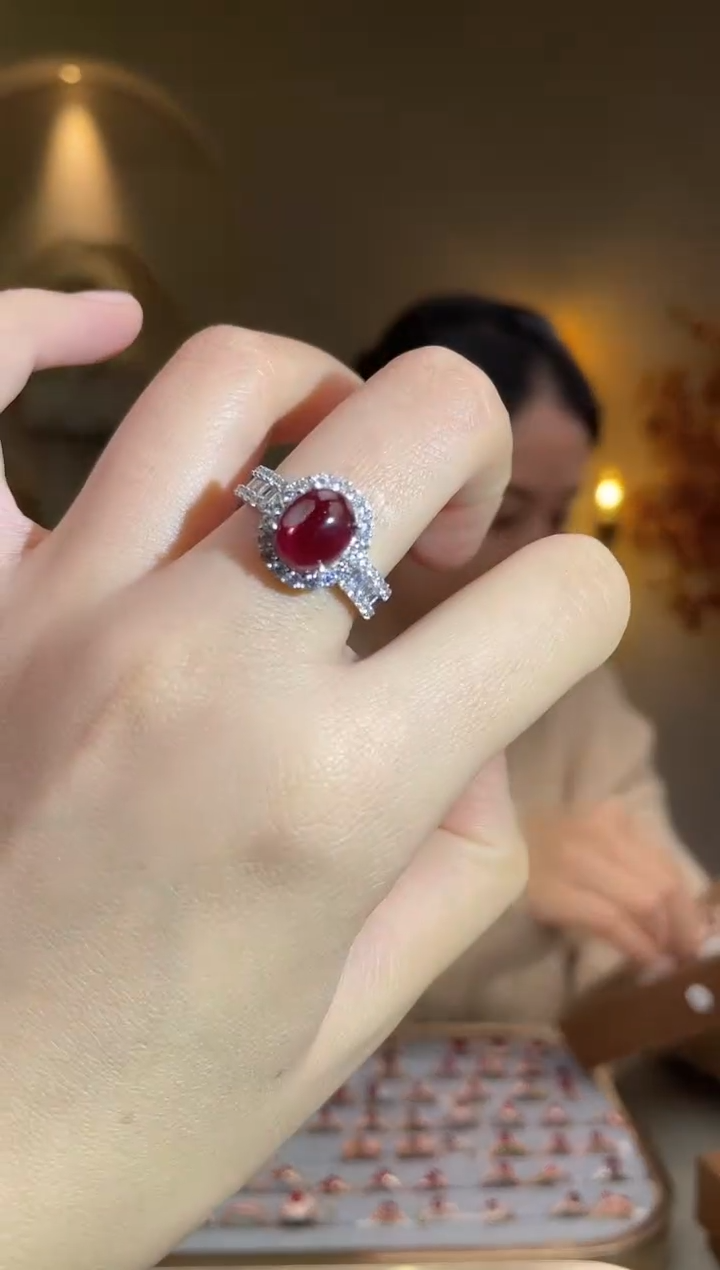 银S925镶嵌手饰石榴石手饰