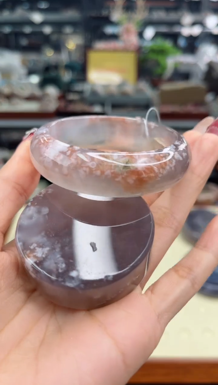 【闪购商品】石英质玉手镯未镶嵌53圈口（赠品镯心）6455219