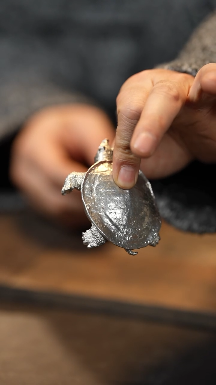 【闪购商品】【有茶器】乾茂号甲鱼纯锡盖置