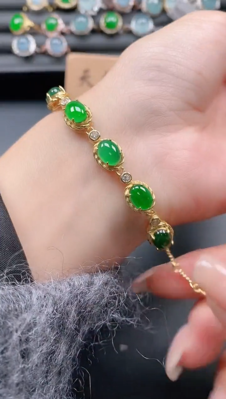 银S925镶嵌戒指翡翠11