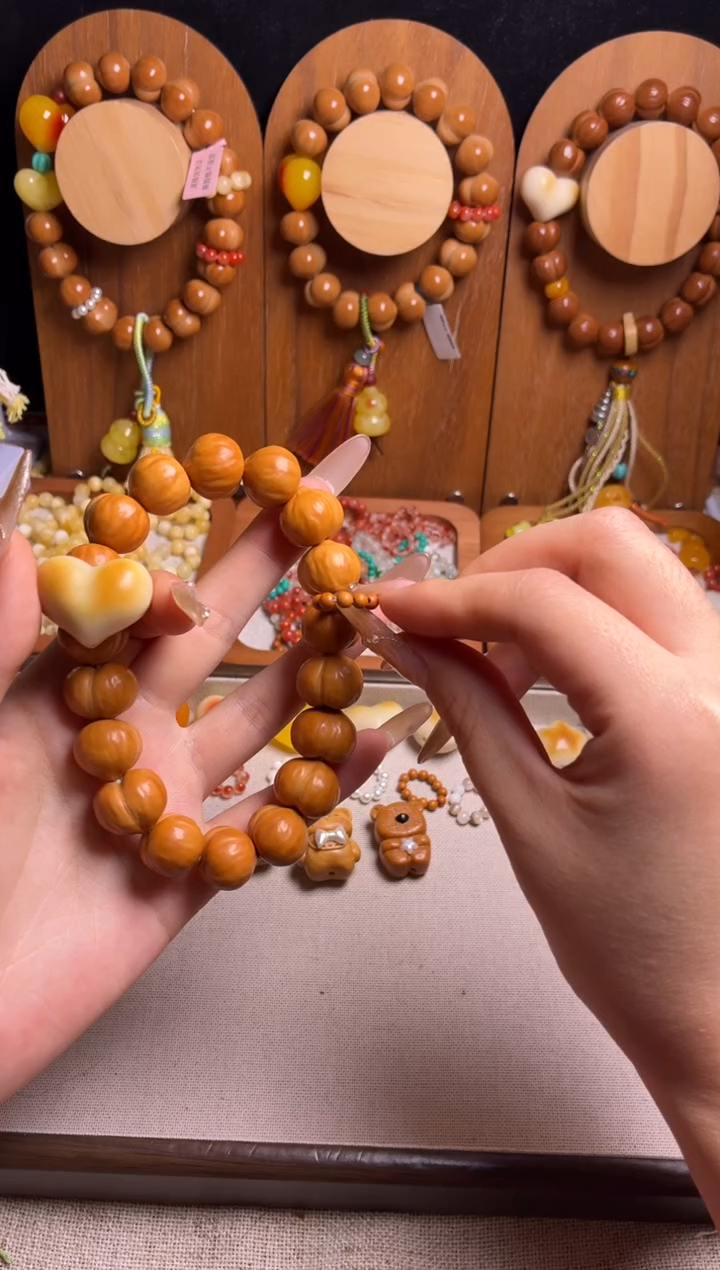 手串猴头核桃@****瑶单配饰牙果发财