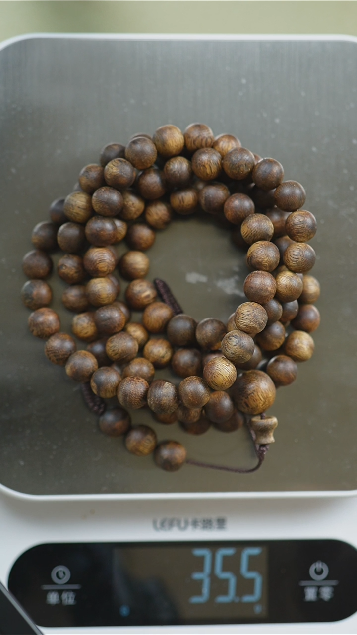 【闪购商品】沉香手串9mm圆珠多圈35g+